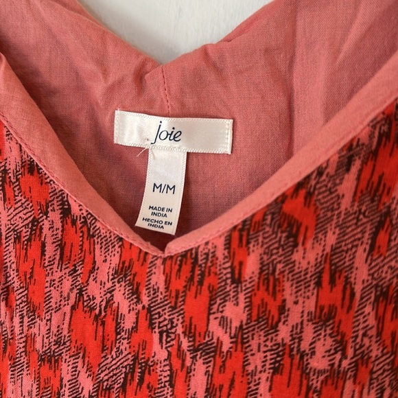 Joie Maxi tiered sleeveless boho cottagecore pink red Dress medium - Picture 5 of 7